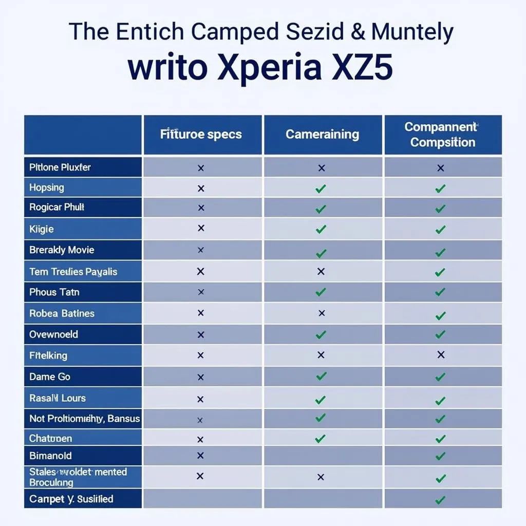 Comparing rumored camera specs of the Sony Xperia XZ5