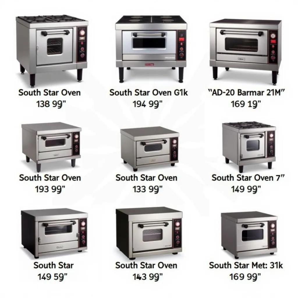 South Star oven models on display