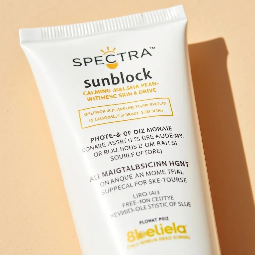 Spectra sunblock ingredients list