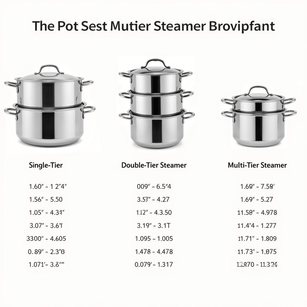 Stainless Steel Steamer Sizes in Pakistan