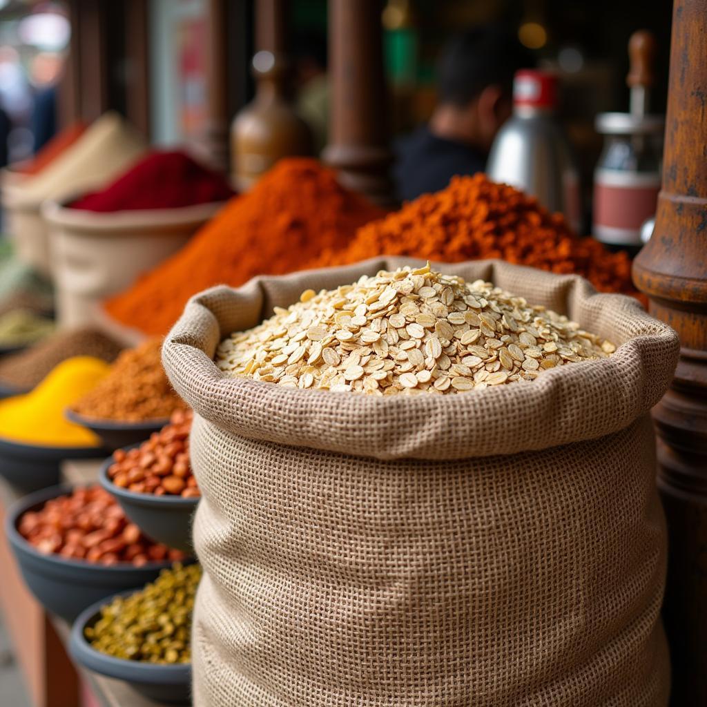 Steel Cut Oats in a Pakistani Market