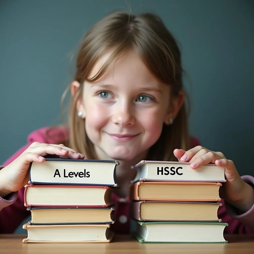 Student Choosing Between A Levels and HSSC Books