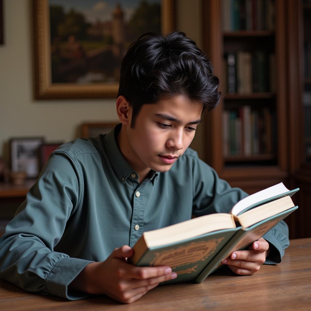 Student Studying Pakistan Studies