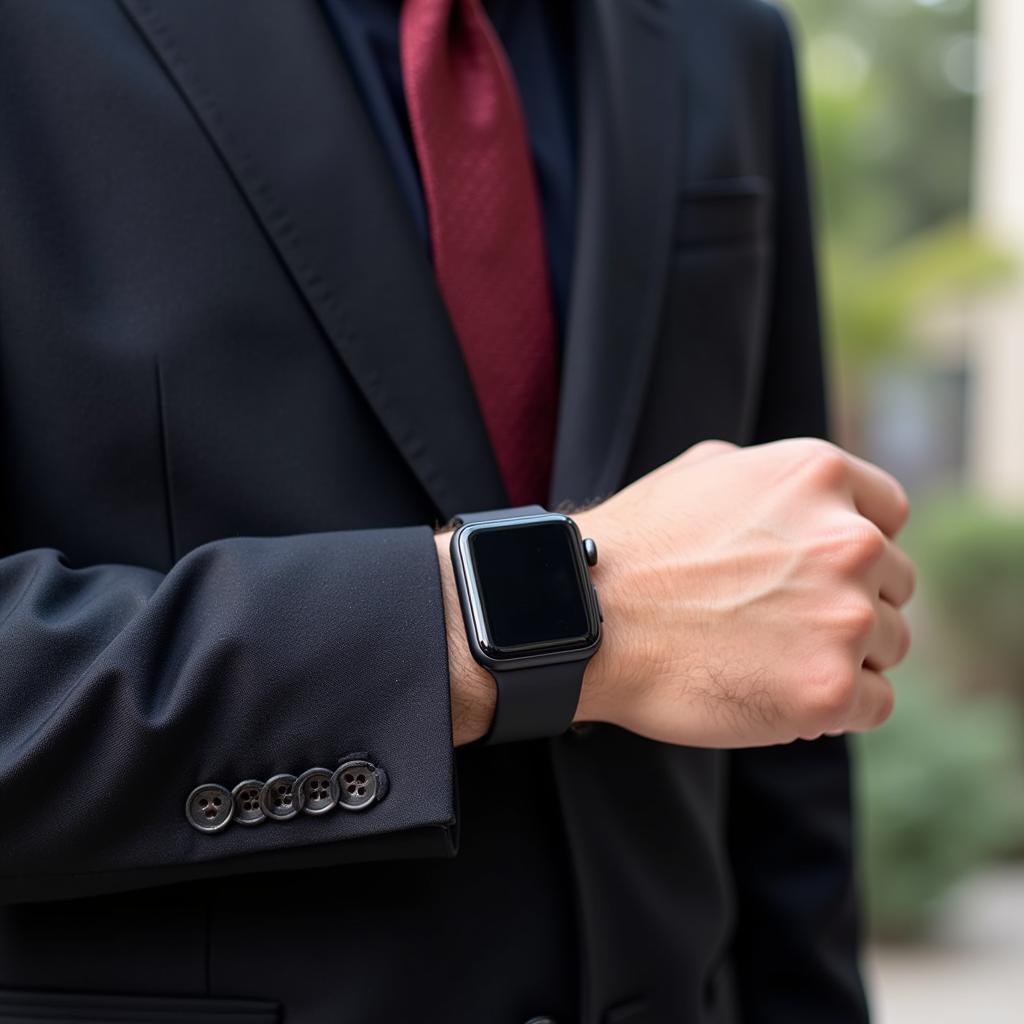 A Stylish Man in Pakistan Sporting an Apple Watch