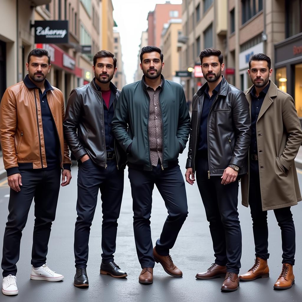 Stylish Pakistani Men Wearing Jackets