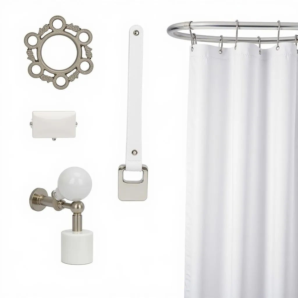 Stylish Shower Curtain Accessories in Pakistan