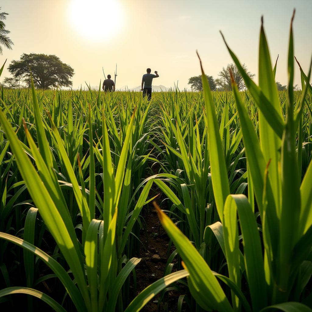 Sugarcane field in Pakistan