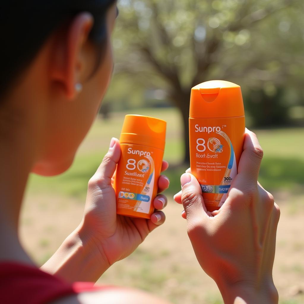 Sunpro 80 sunblock protecting skin from sun in Pakistan