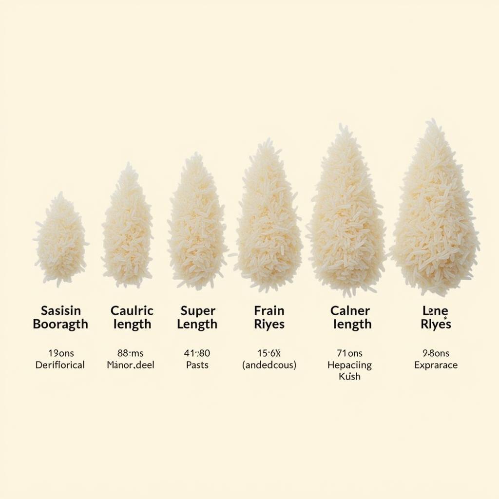 Grades of Super Kernel Basmati Rice