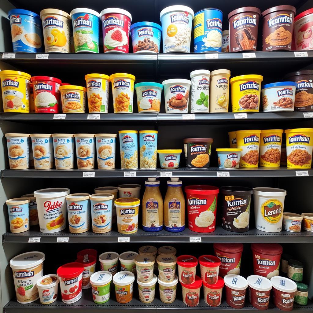 Ice Cream Aisle in a Karachi Supermarket