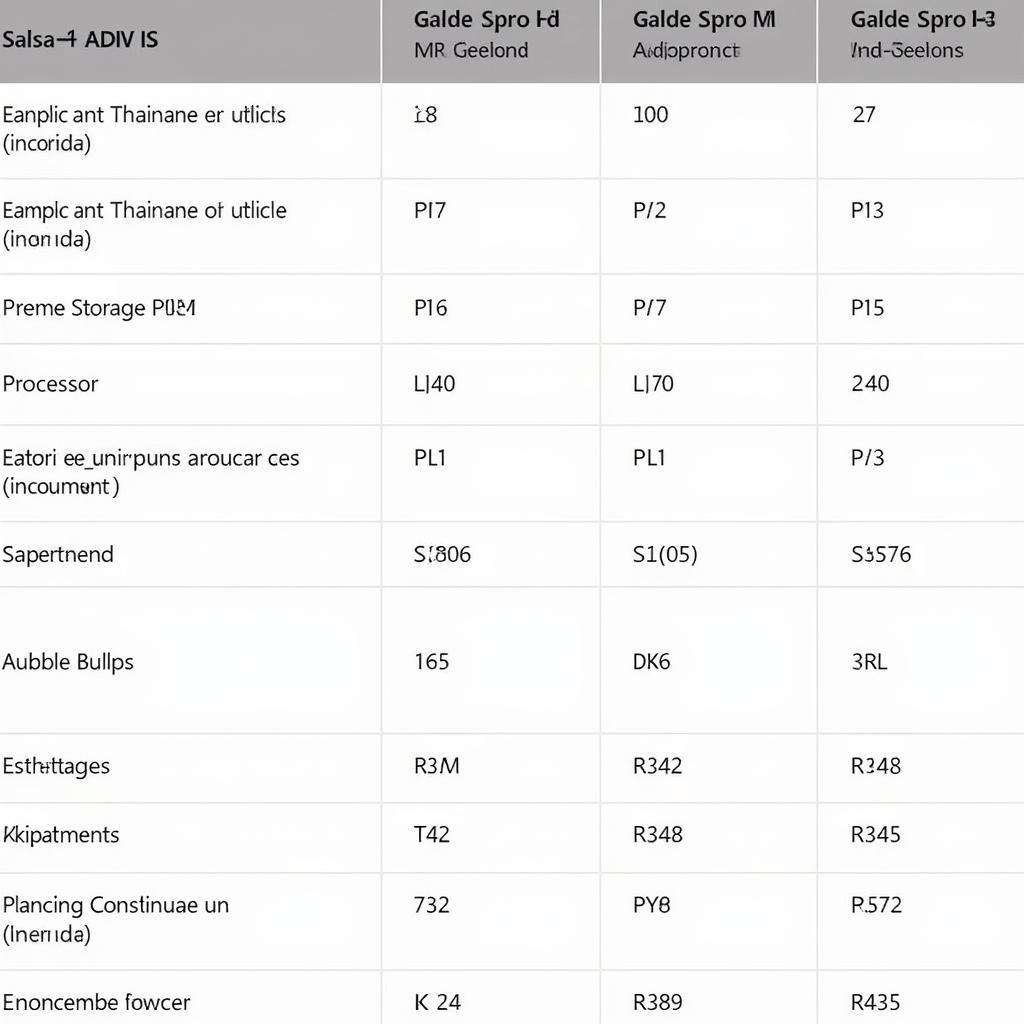 Surface Pro 3 Specifications Comparison