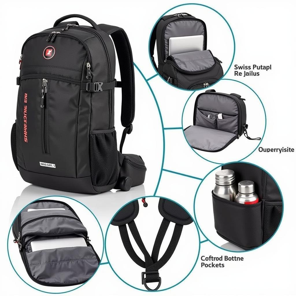 Swiss Gear Backpack Features Displayed