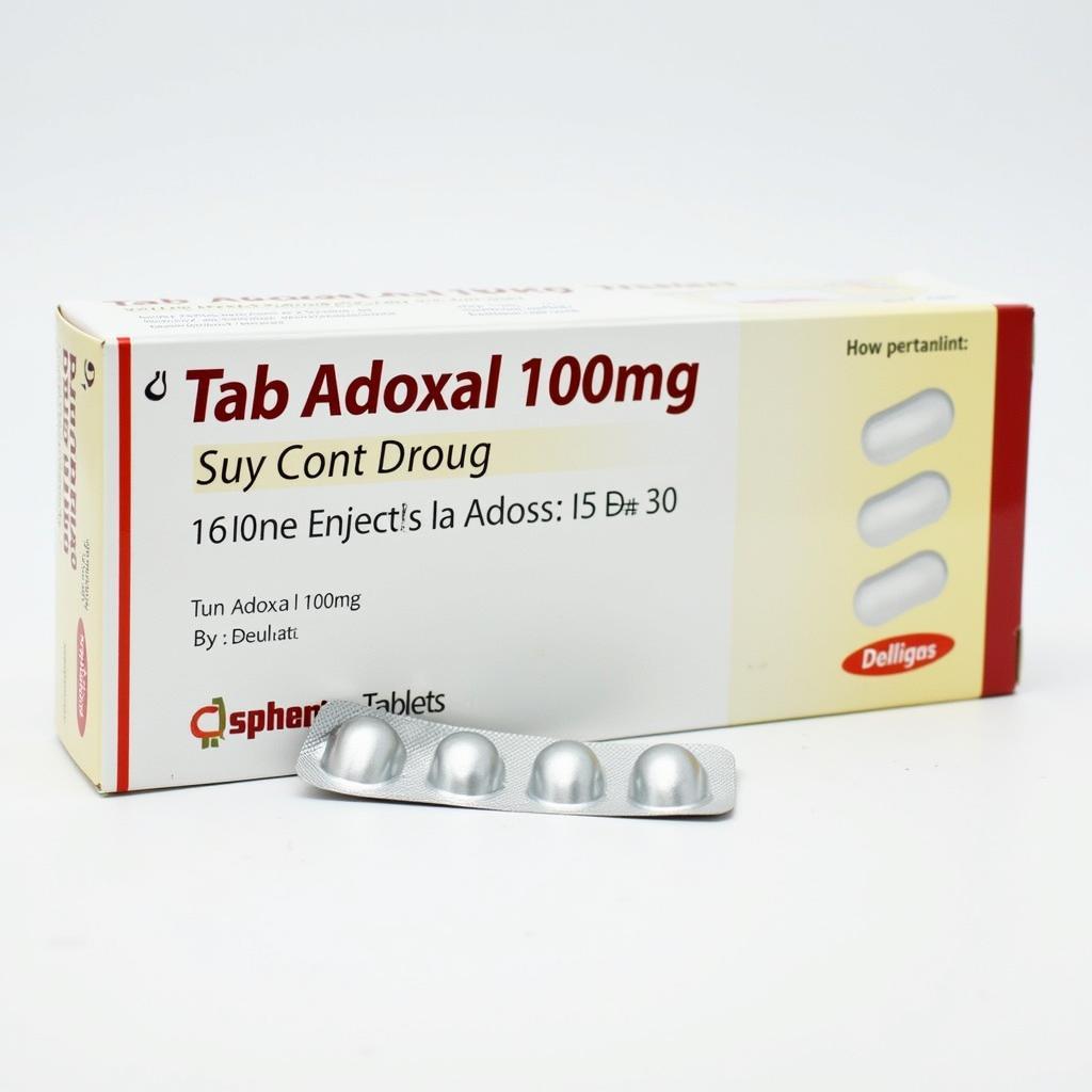 Tab Adoxal 100mg Packaging