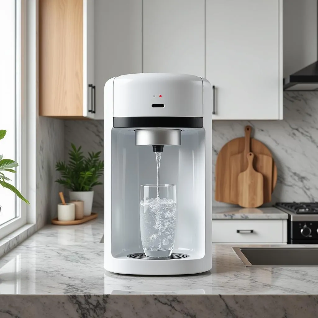 Table Top Water Dispenser in a Pakistani Kitchen