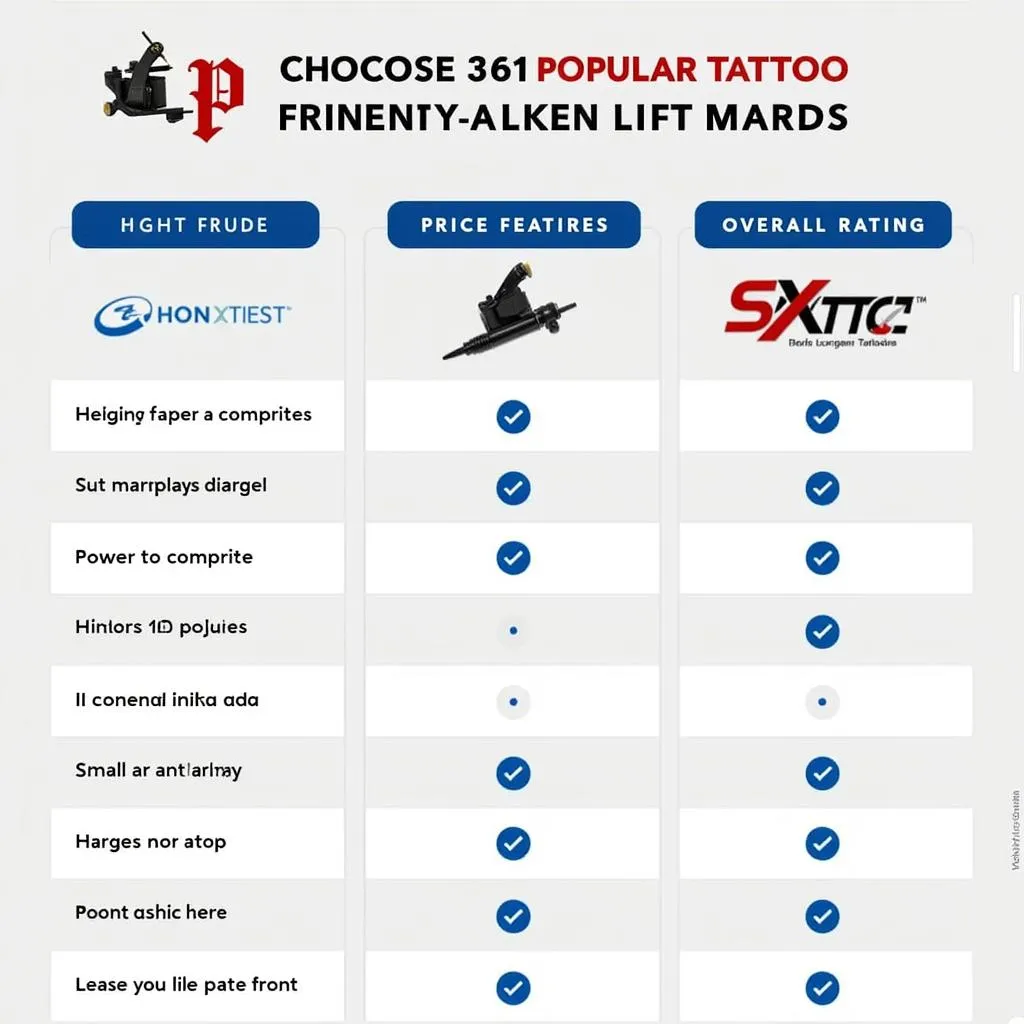 Popular Tattoo Machine Brands in Pakistan: A Comparison