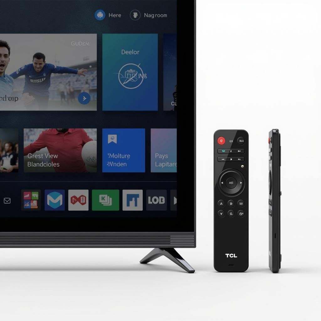 TCL 32 Inch Android TV Remote and Interface