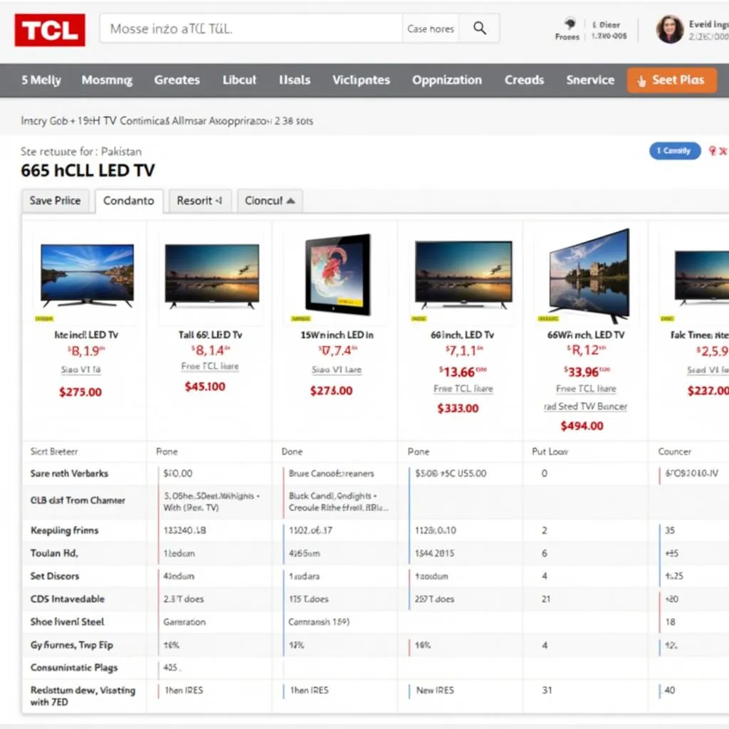 TCL 65 Inch LED TV Price Comparison Pakistan