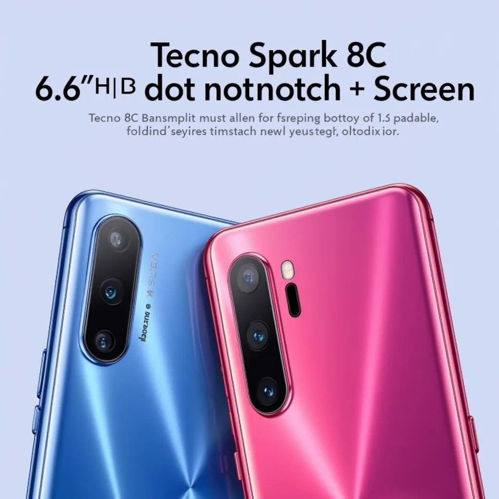 Tecno Spark 8C Design and Display