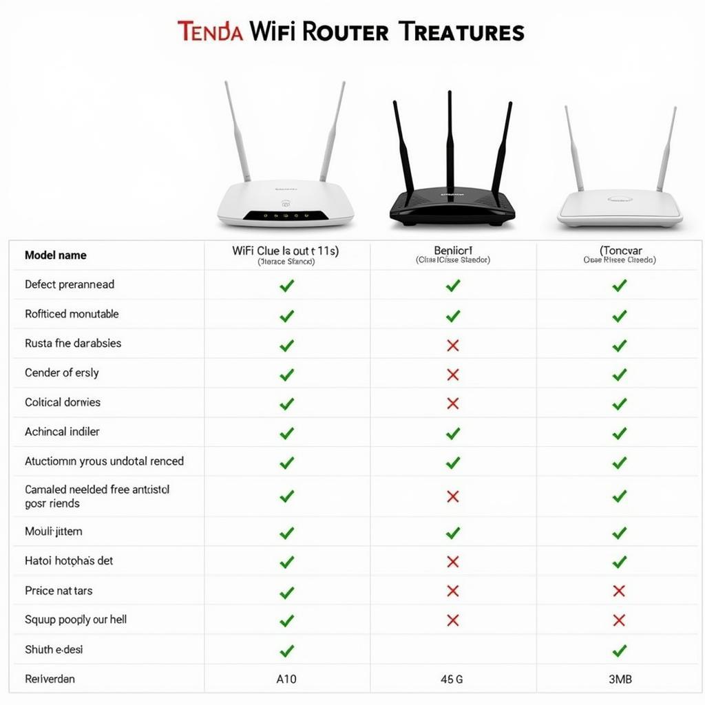 Comparing Tenda Wifi Router Models