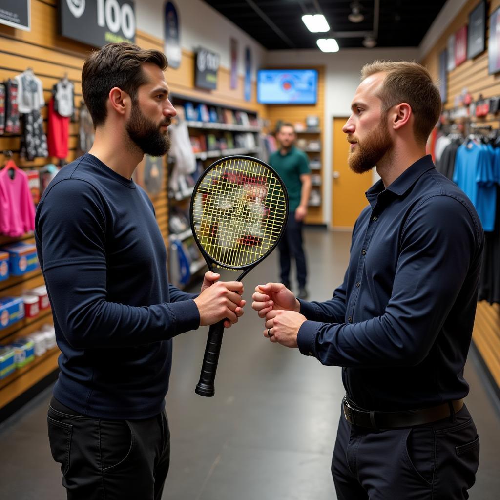  Expert Consultation at a Tennis Shop