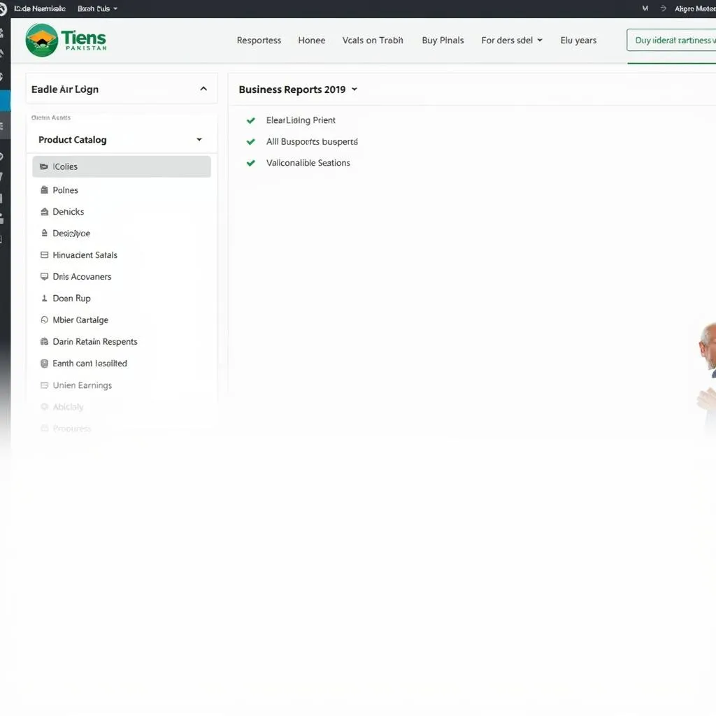 Tiens Pakistan login dashboard screenshot