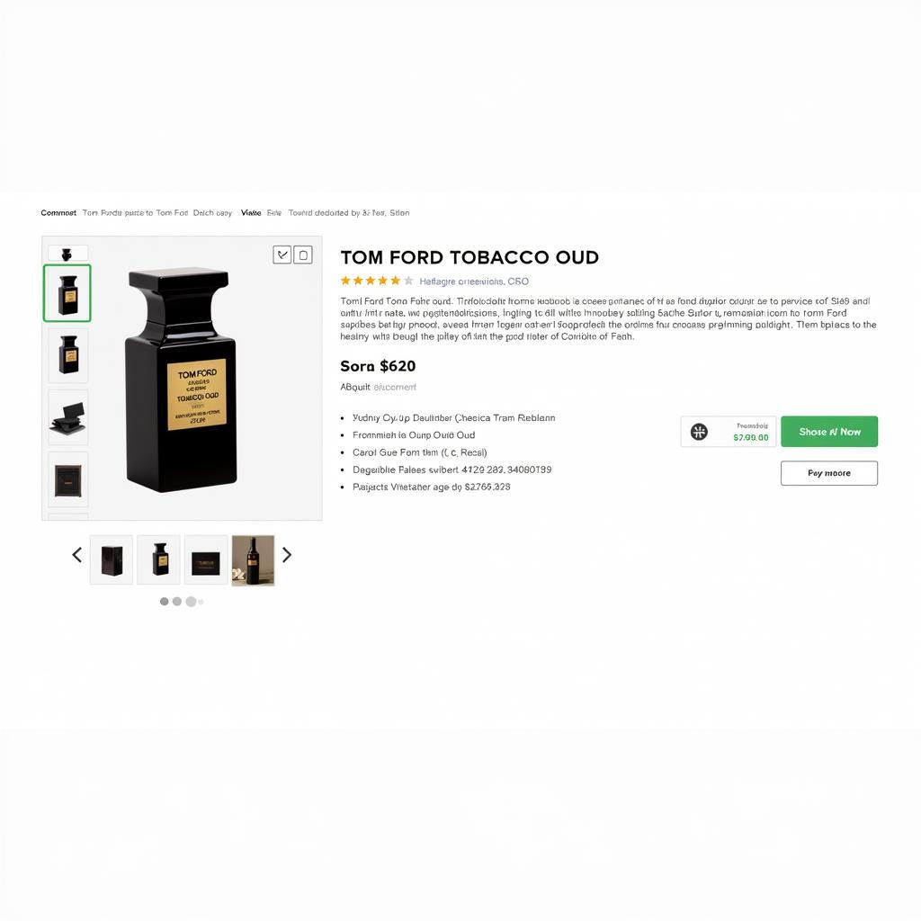 Online shopping for Tom Ford Tobacco Oud on a Pakistani website