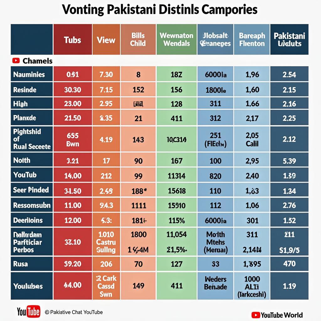 Top Pakistani YouTube Channels Comparison