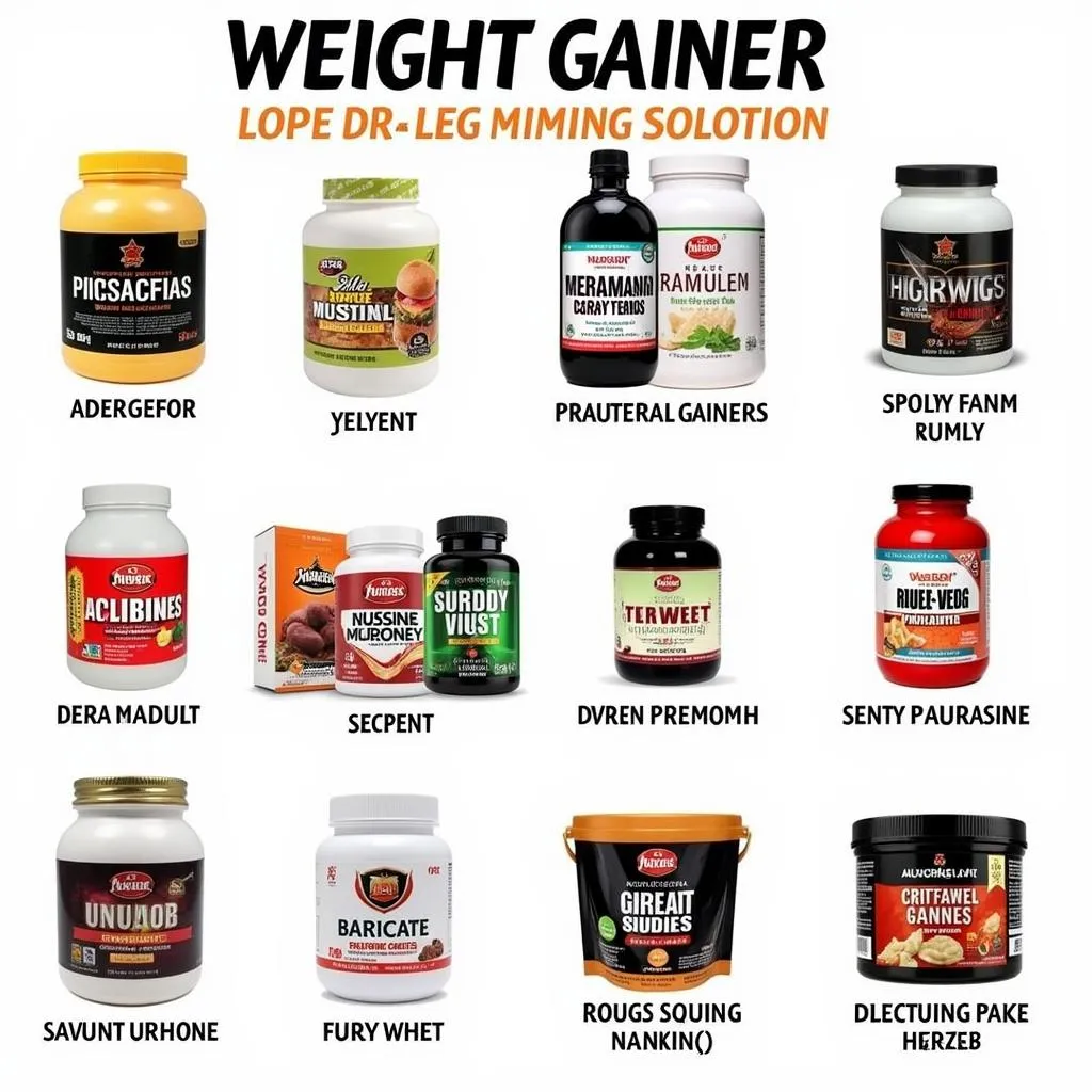 A selection of top-rated weight gainers in Pakistan