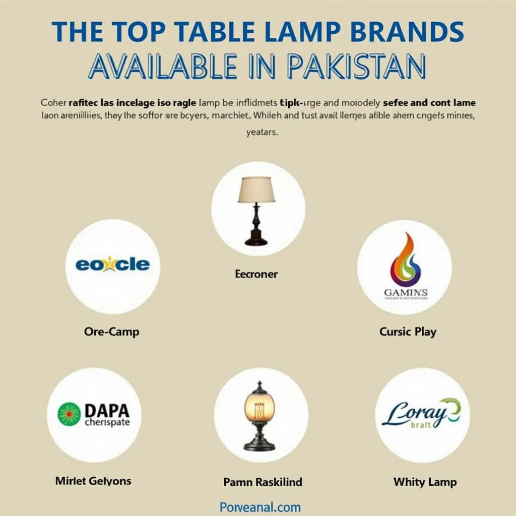 Table Lamp Brands in Pakistan