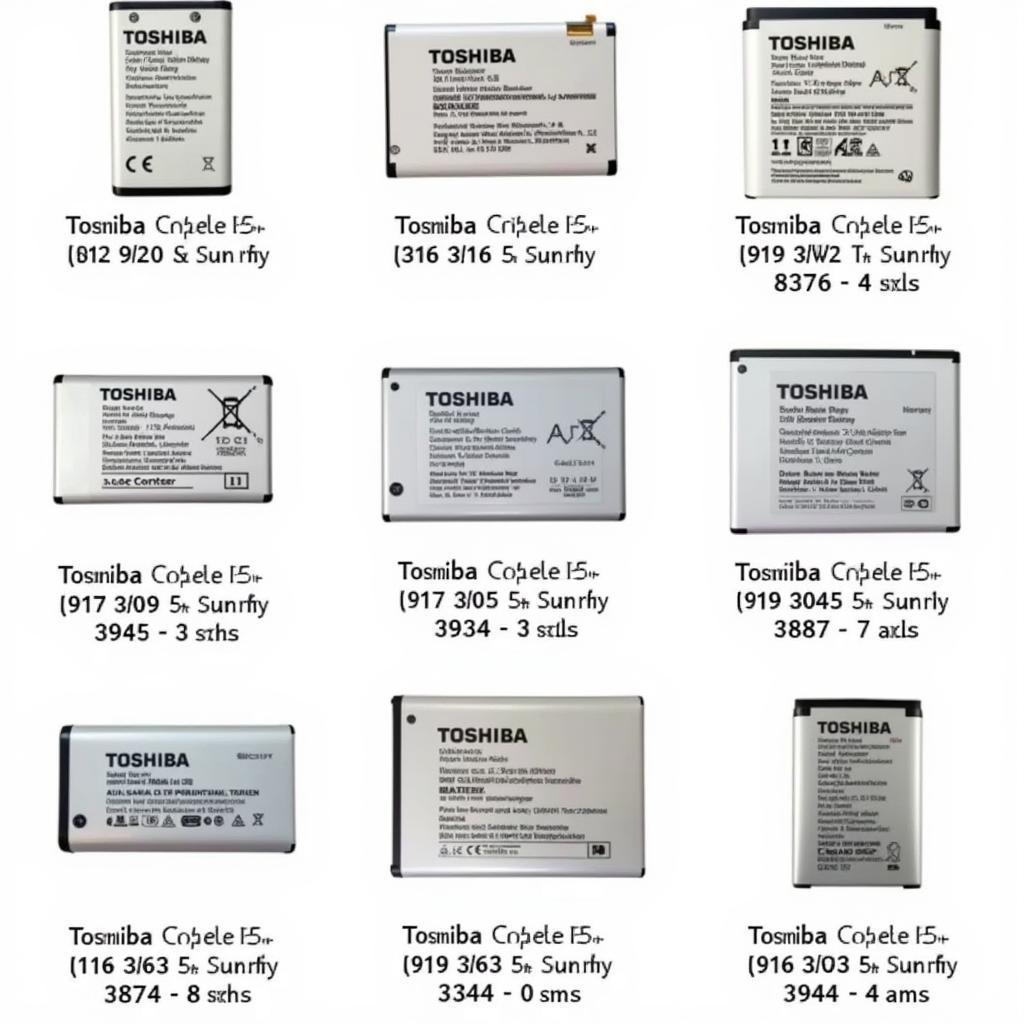 Toshiba Cell Phone Battery Models