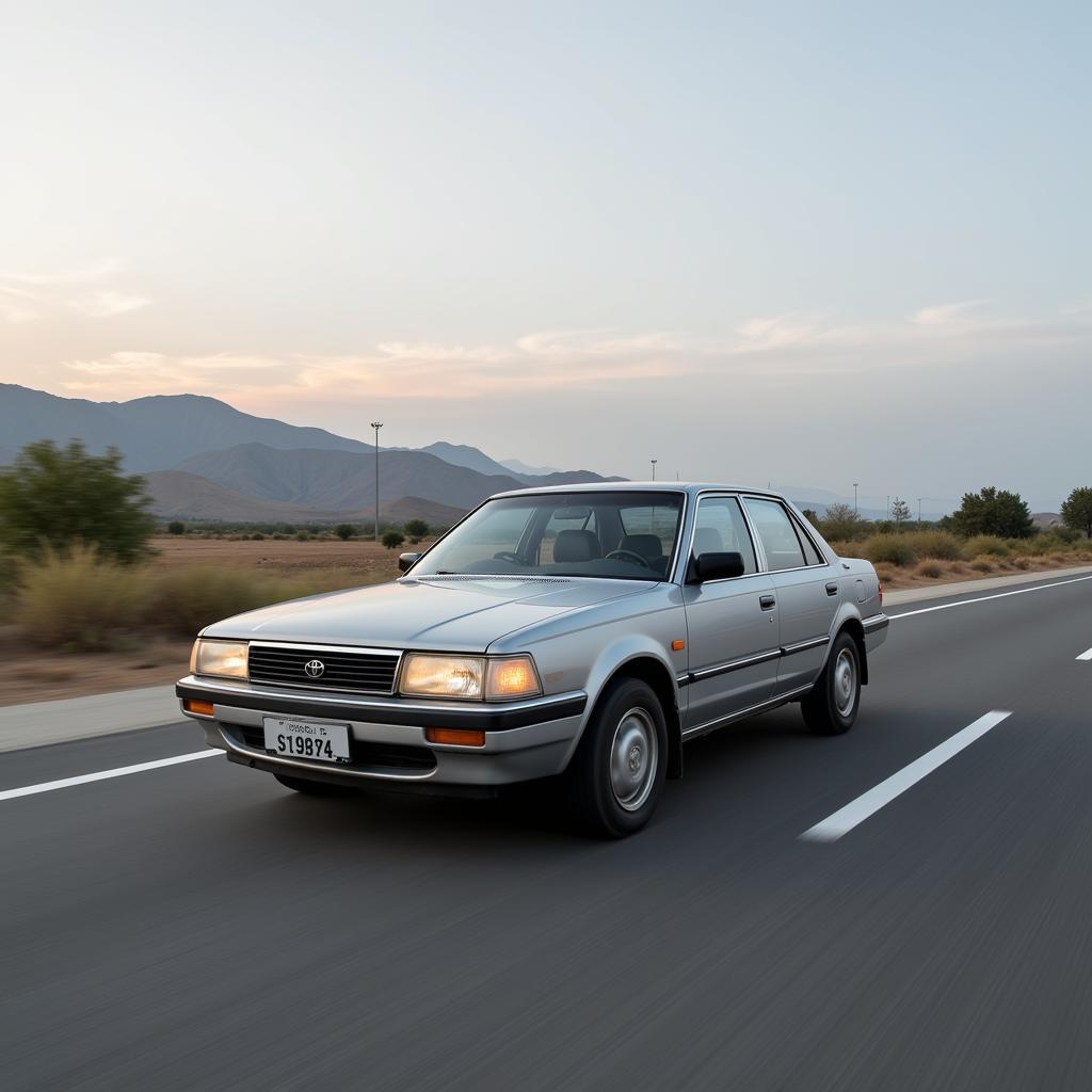 Toyota Corolla on Highway