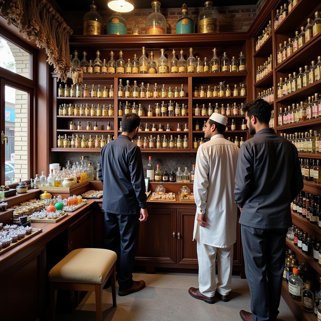 Traditional Khus Attar Shop in Lahore