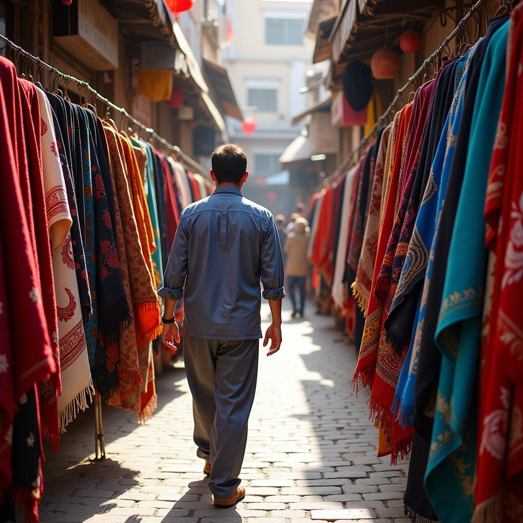 Exploring Pakistani Bazaars for Shawls