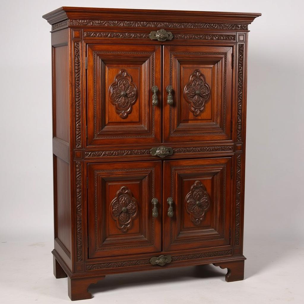 Timeless Elegance: Traditional Pakistani 4 Door Cupboard