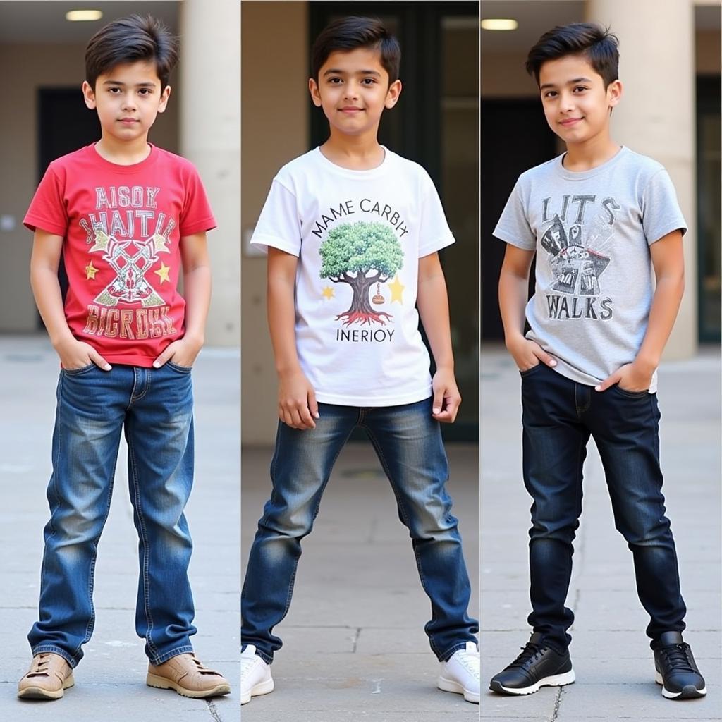 Trendy Jeans and T-shirts for Boys in Pakistan