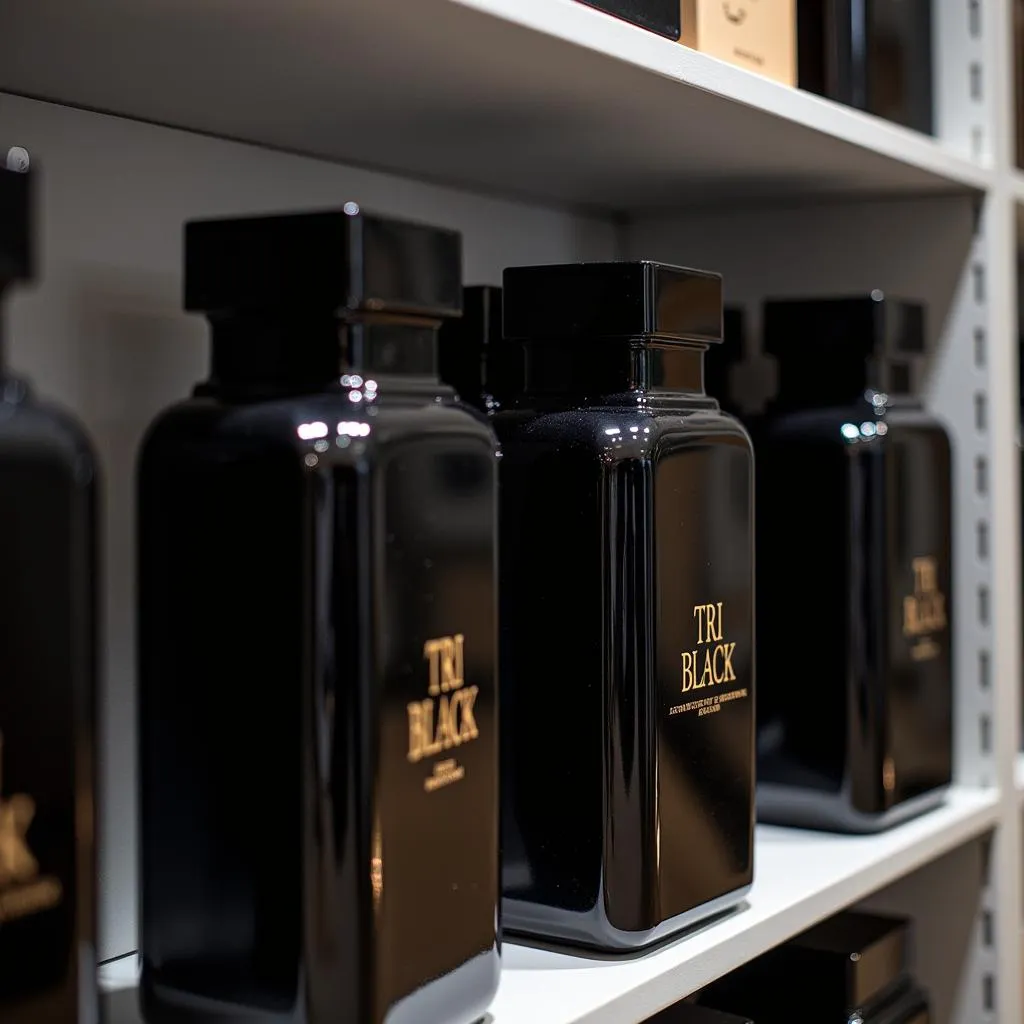 Tri Black Perfume Display