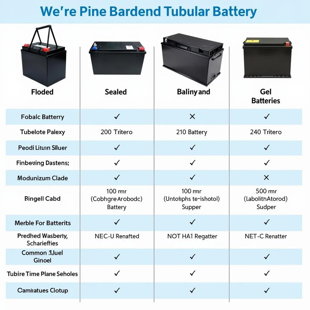 Different Types of Tubular Batteries