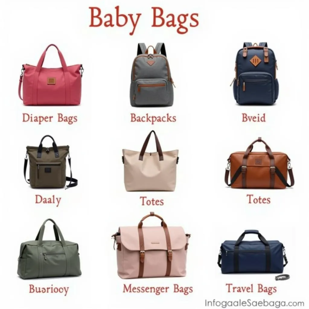 Different Types of Baby Bags Available in Pakistan