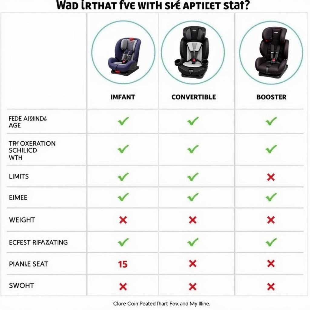 Different Types of Car Seats for Children in Pakistan