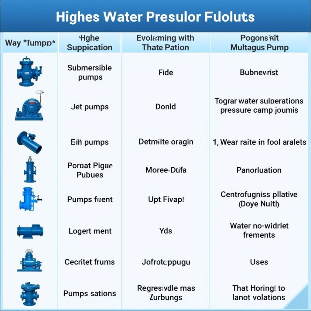 Different Types of Water Pressure Pumps