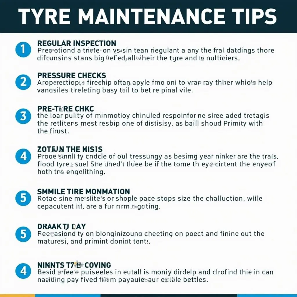 Tyre Maintenance Checklist