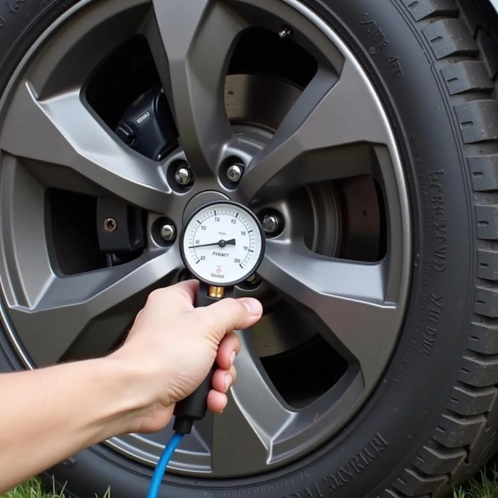 Checking Tyre Pressure