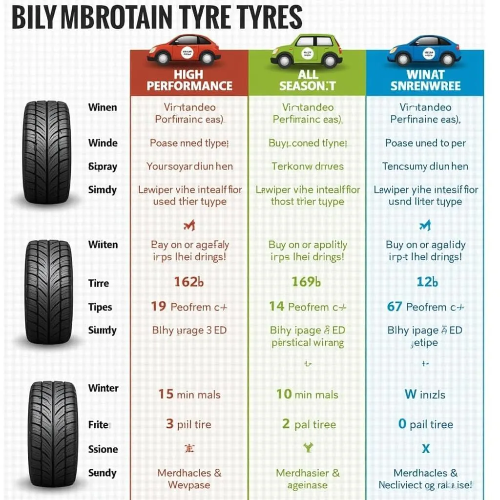 Tyre Types Comparison Chart