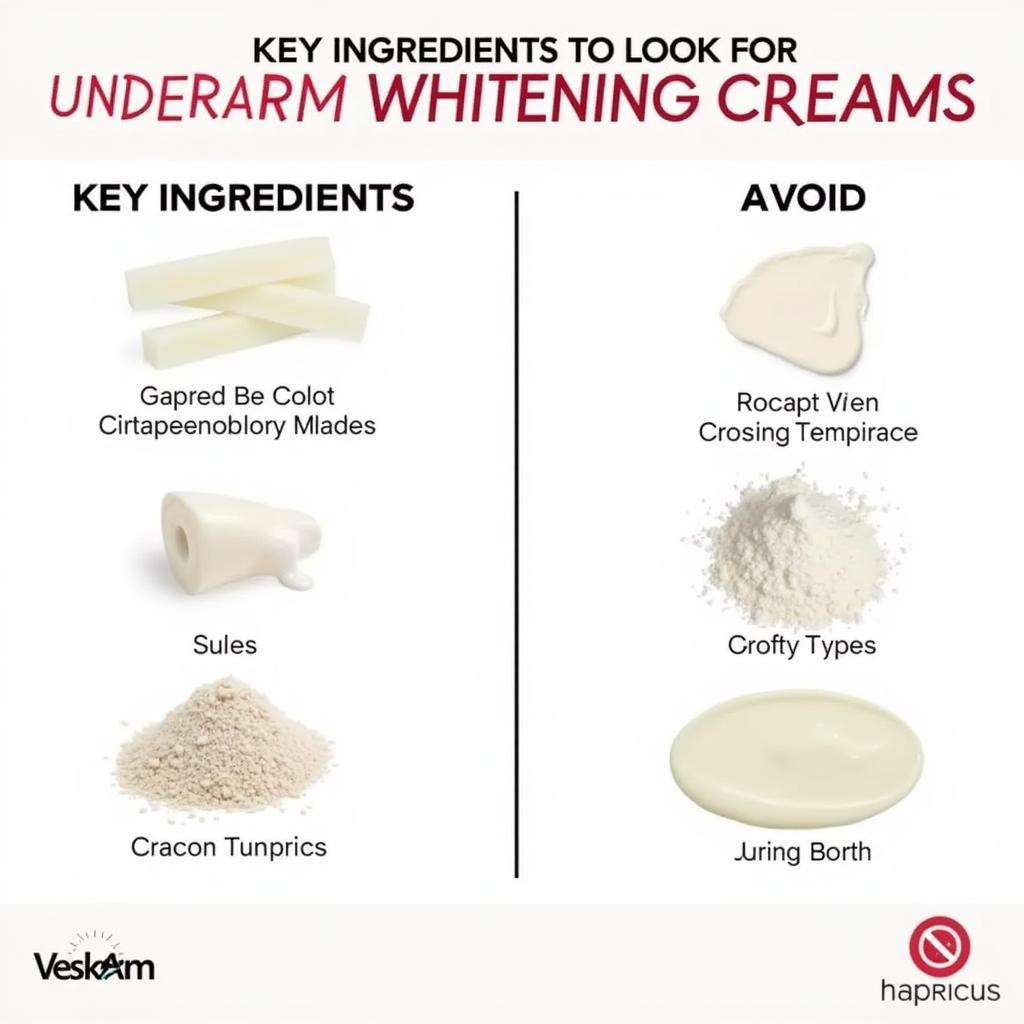 Key Ingredients in Underarm Whitening Creams