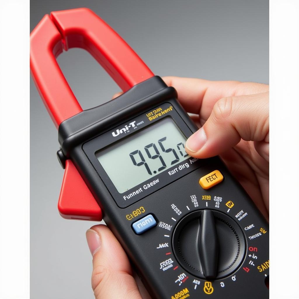 Uni-T UT203 clamp meter close-up