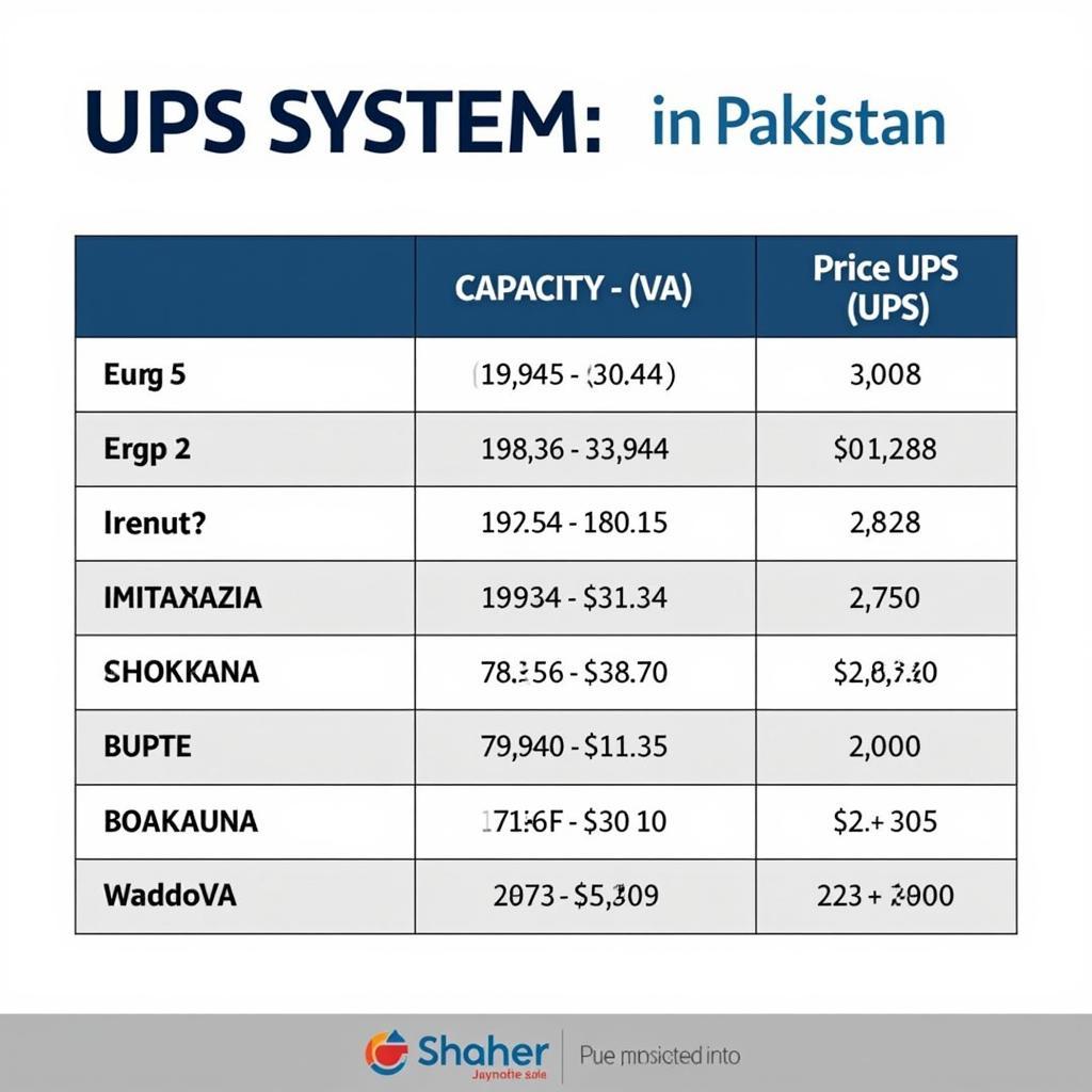 UPS Price Range in Pakistan