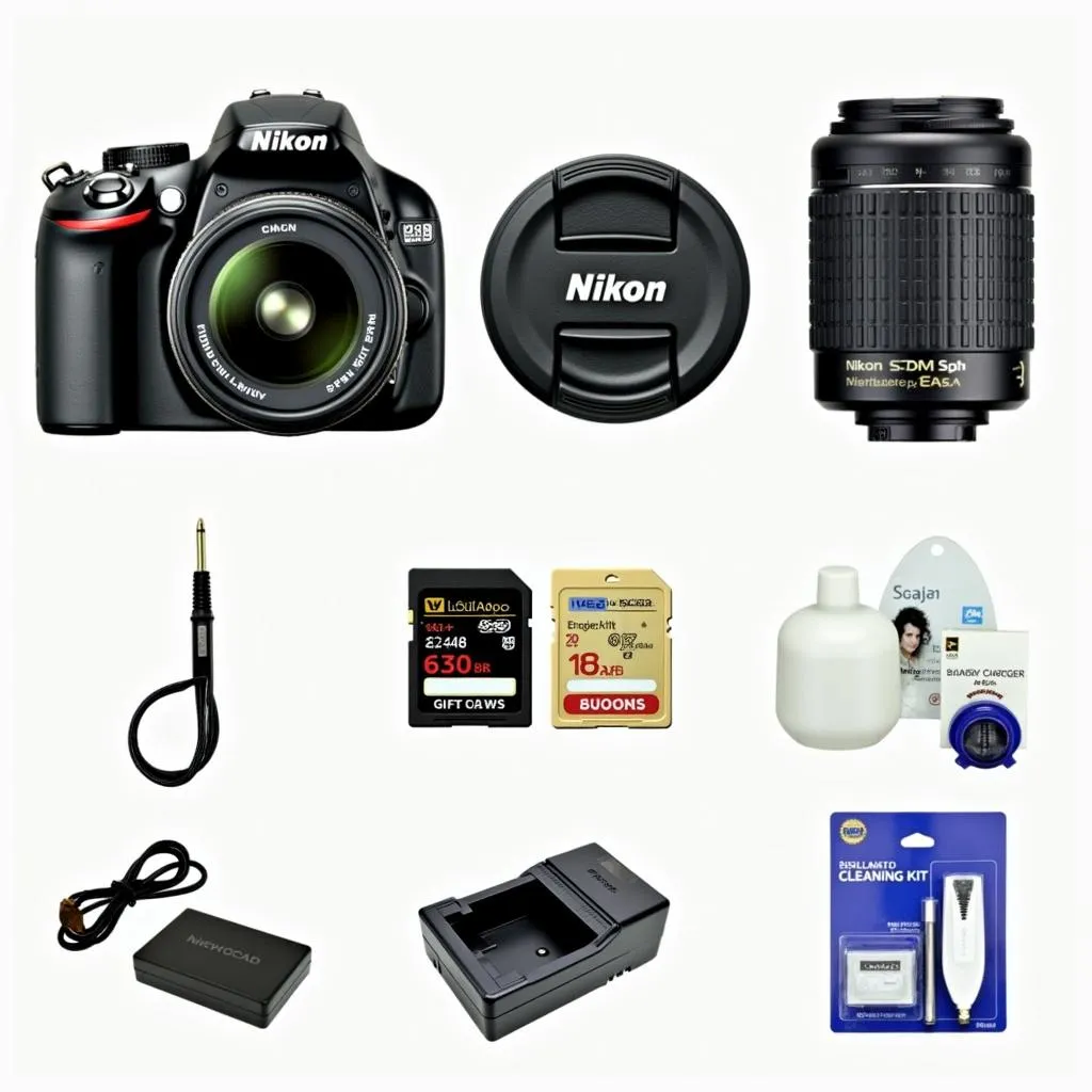 Used Nikon D3000 camera with lens and accessories for sale in Pakistan