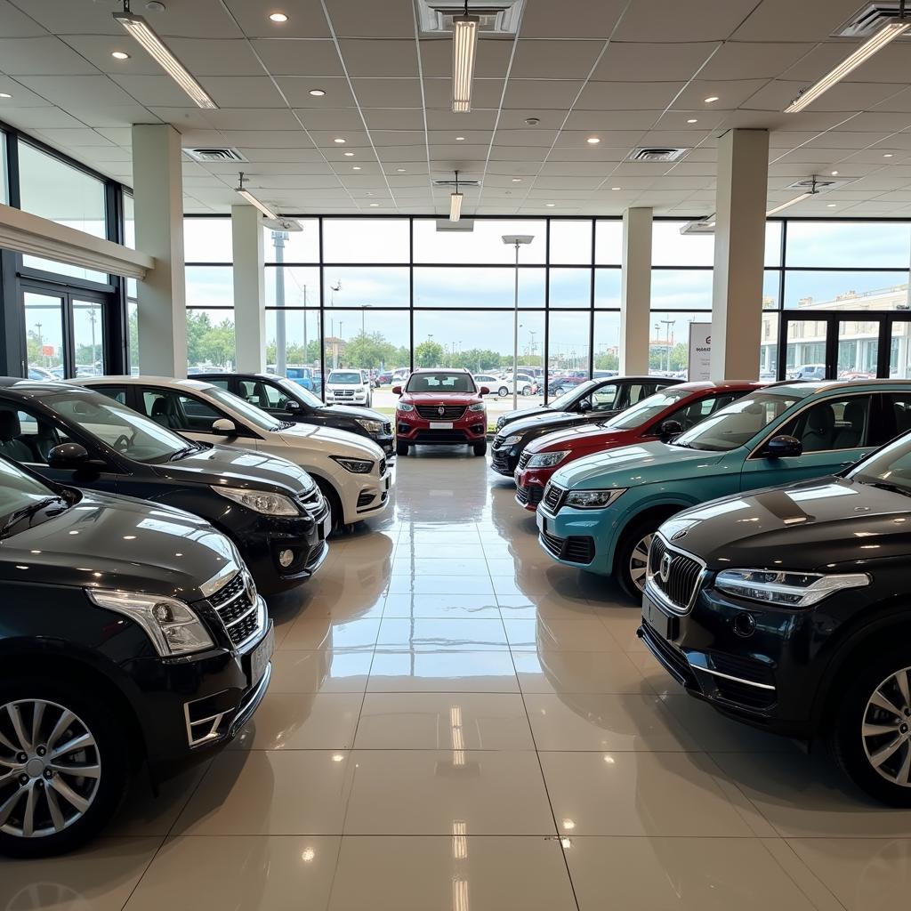 Used Saloon Cars at a Dealership in Pakistan