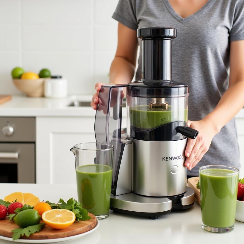 Using Kenwood Juicer Blender