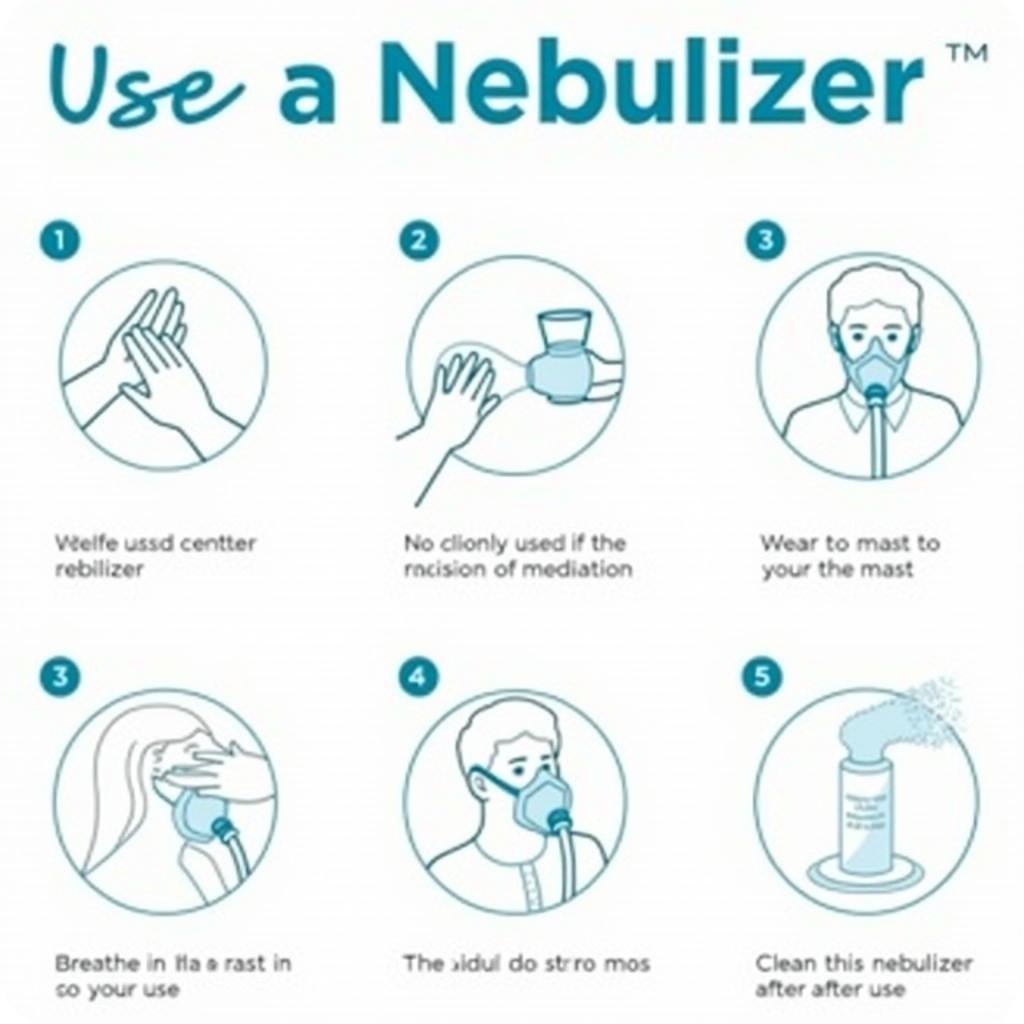 Steps to use a nebulizer correctly